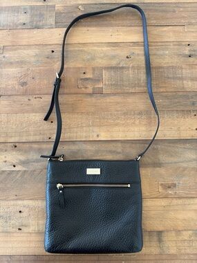 kate spade Black Pebbled Leather Crossbody Bag